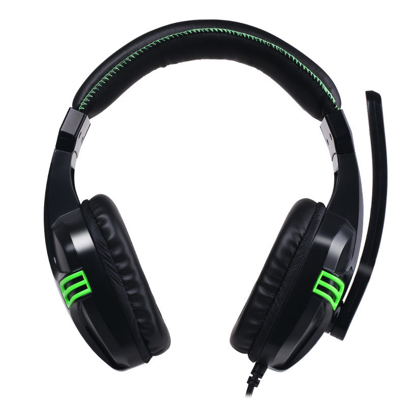 Immersive Gaming Experience: Wired Headset with Subwoofer & Microphone