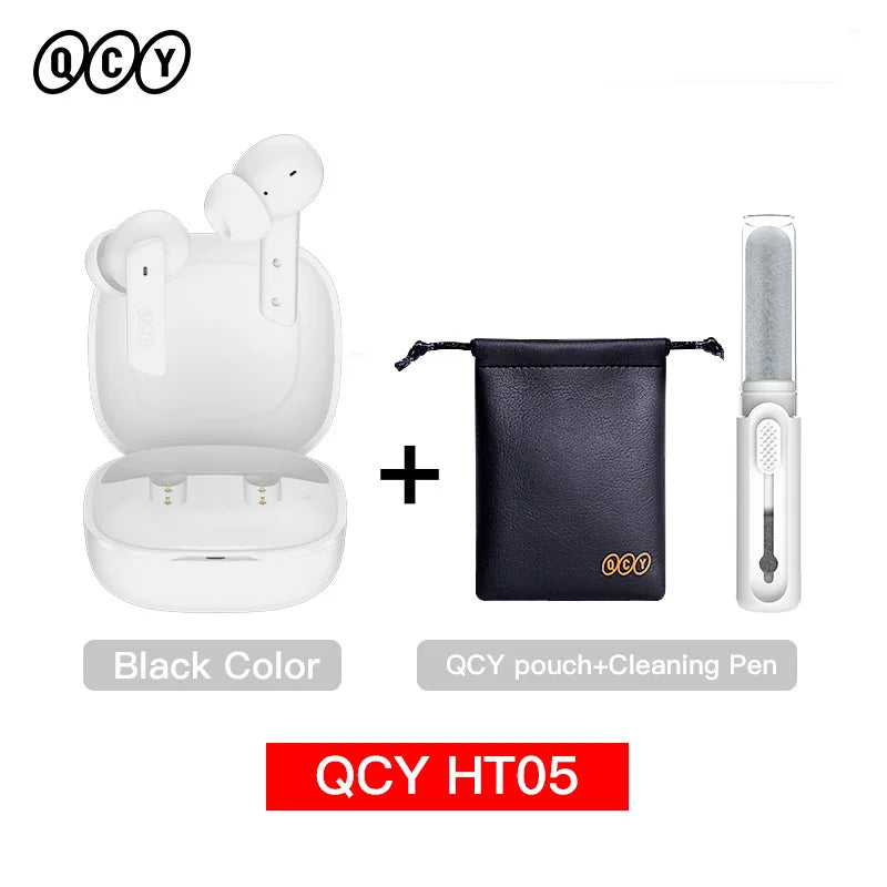 Experience Ultimate Sound with HT05 ANC Wireless Earphones - 40dB Noise Cancelling, Bluetooth 5.2, and 6-Mic ENC for Crystal Clear Calls