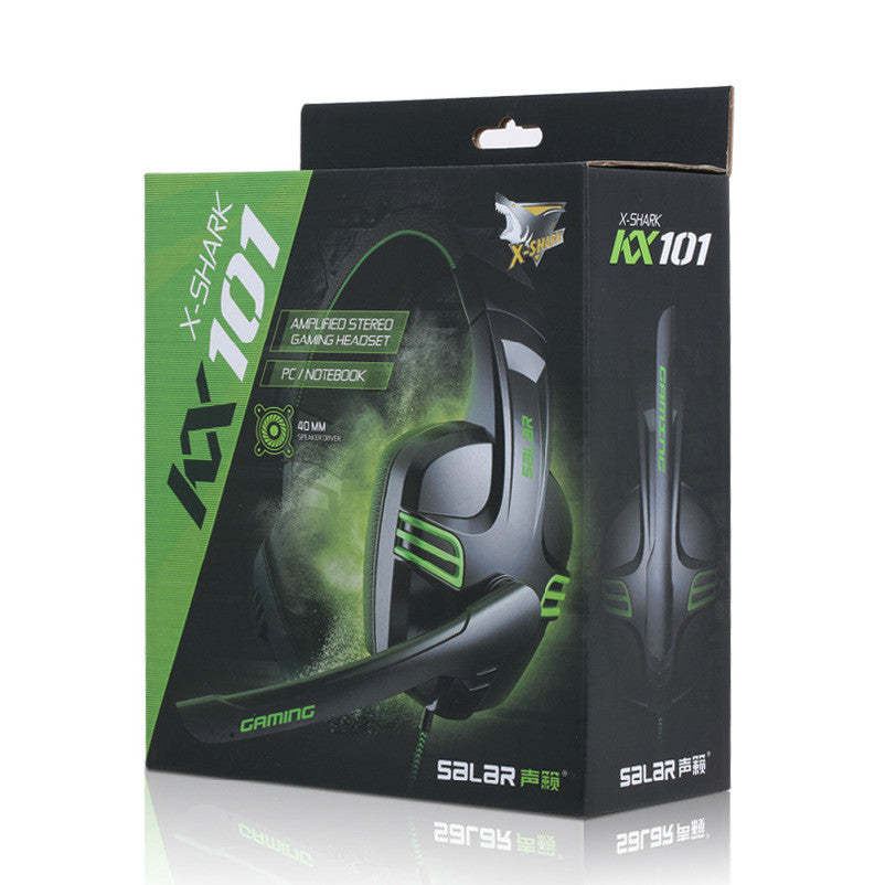 Immersive Gaming Experience: Wired Headset with Subwoofer & Microphone