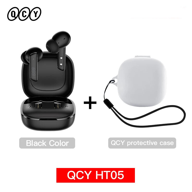 Experience Ultimate Sound with HT05 ANC Wireless Earphones - 40dB Noise Cancelling, Bluetooth 5.2, and 6-Mic ENC for Crystal Clear Calls