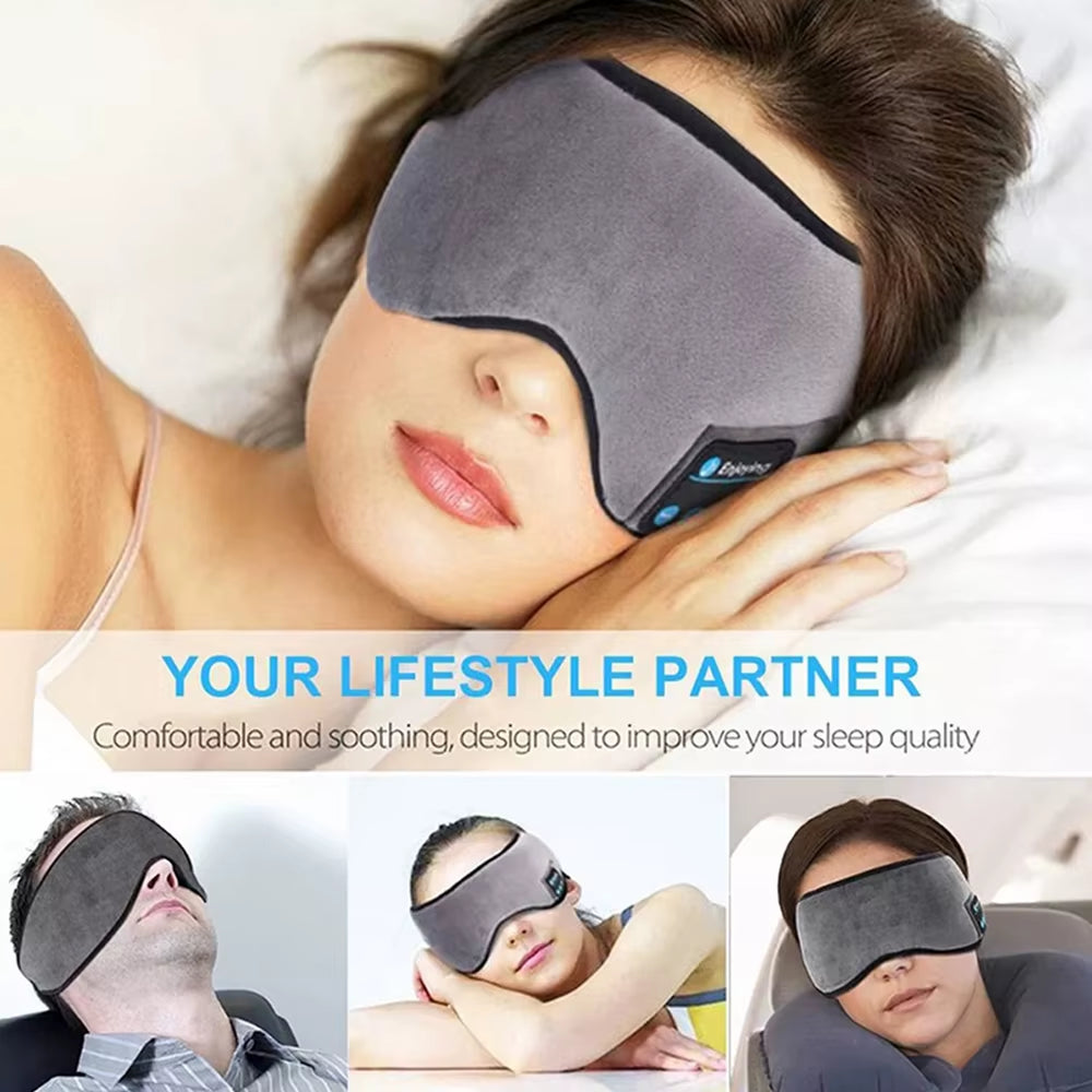 Experience Ultimate Comfort with Fone Bluetooth Sports Sleeping Headband - Wireless Music Eye Mask Headphones