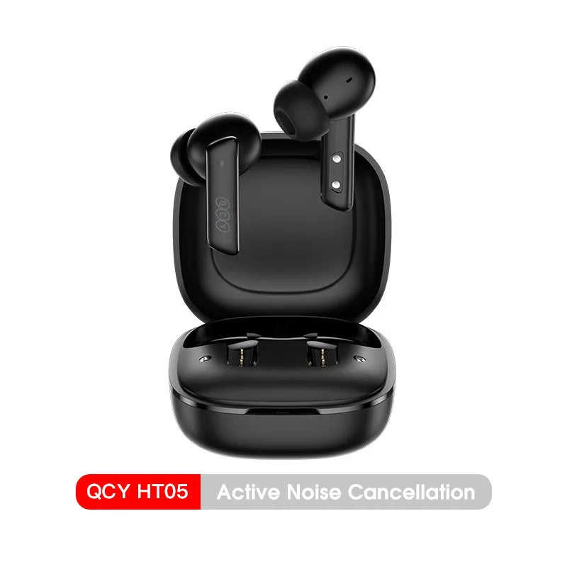 Experience Ultimate Sound with HT05 ANC Wireless Earphones - 40dB Noise Cancelling, Bluetooth 5.2, and 6-Mic ENC for Crystal Clear Calls