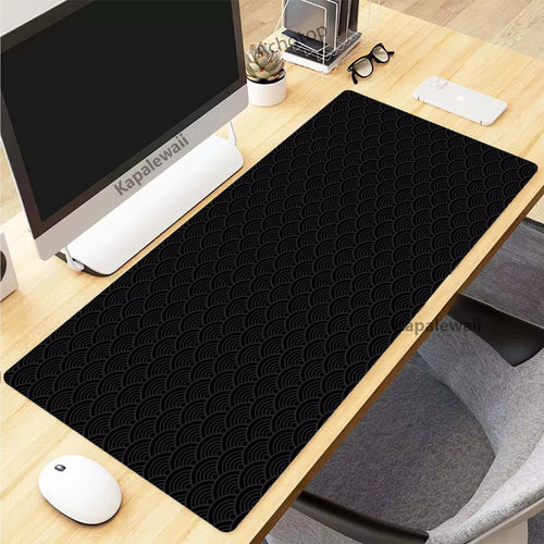 Elevate Your Gaming Experience with the Black and White Topographic Map XXL Mouse Pad - Perfect for Precision and Comfort!